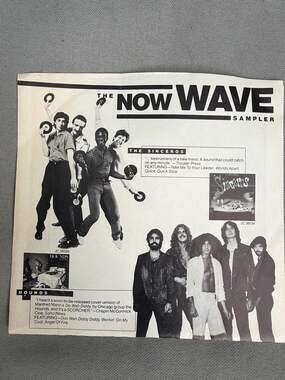 The Now Wave Sampler 1979 Columbia Promo 7 inch Vinyl Record AE7 1187